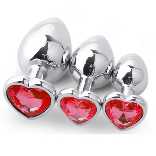 Metall Butt-Plug 3er Set